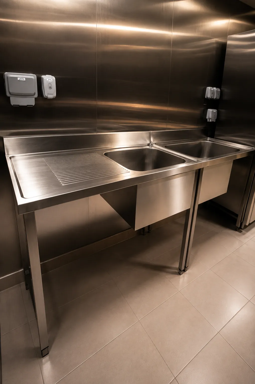 Royal Express DIP facility — Double Sink · Drainboard
